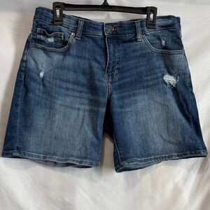 Jag Jeans Women's Distressed Blue Jean Shorts